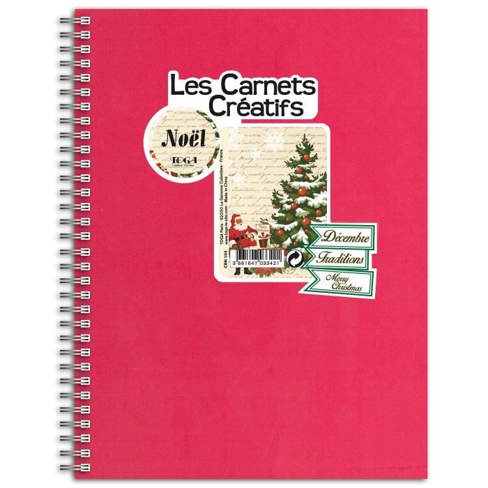 TOGA Carnet créatif noël - 20x26 cm