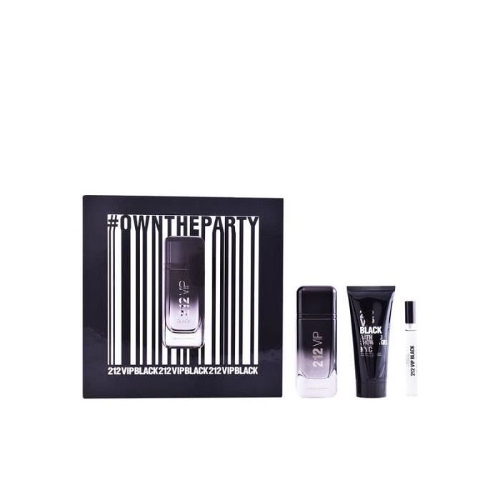 Set De Parfum Homme 212 Vip Black Carolina Herrera 3 Pcs Achat
