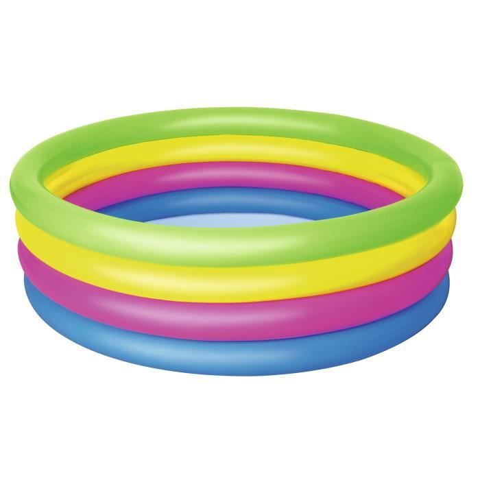 BESTWAY Piscine Arc en Ciel 4 boudins - Ø 157 x H 46 cm