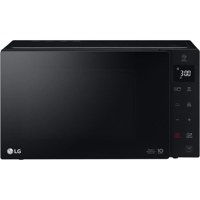 LG MH6535GDS - Micro ondes grill - 25 L - 1000 W - Grill 900 W - Neo chef - Programmation tactile - 5 niveaux de puissance - Noir