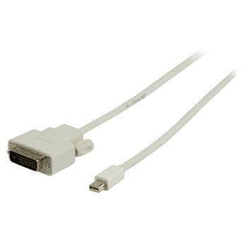 VALUELINE VLMP37700W2.00 Câble Mini DisplayPort vers DVI -D 24+1p Mâle 2.00 m - Blanc