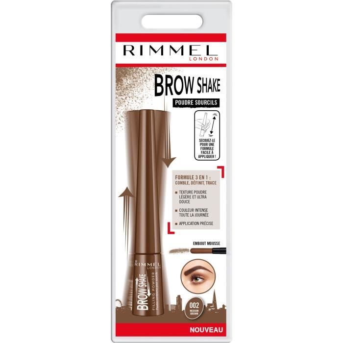 RIMMEL Brow This Way Kit pour Redéssiner les Sourcils - Medium Brown