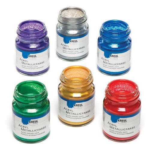 Peintures Acryliques Métallisées Pour Peindre Décorer Et Embellir