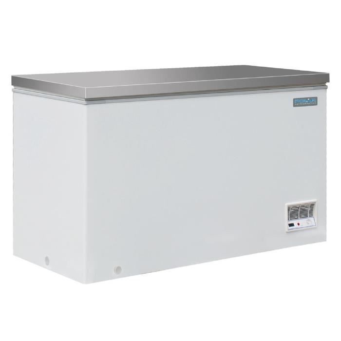 Congélateur coffre inox Polar 385L2