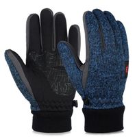 GANT - MITAINE Gants chauds d'hiver pour hommes et femmes, bleu GANT - MITAINE Gants chauds d'hiver pour hommes et femmes, bleu