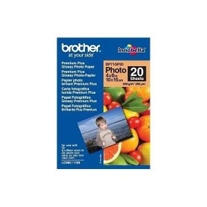 BROTHER Papier photo brillant - 10x15 - 20 feuilles