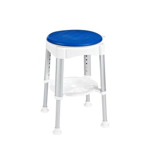 Tabouret de salle de bains rotatif ? hauteur réglable