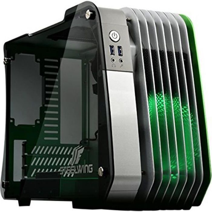 ENERMAX Boîtier micro-ATX aluminium - Vert