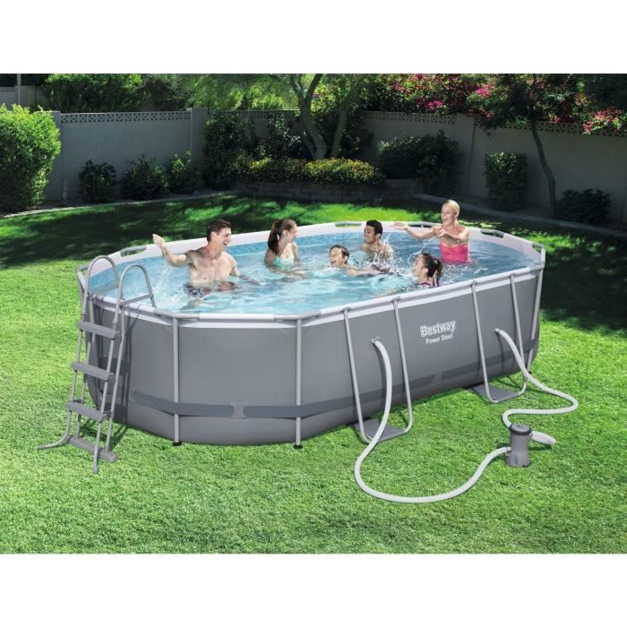 Bestway Kit Piscine Ovale Tubulaire L488 X L305 X H107m Achat