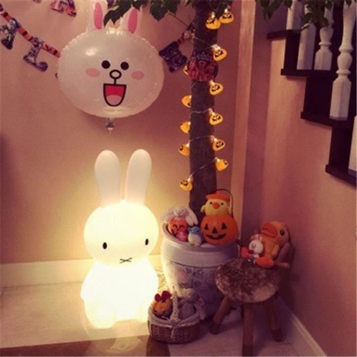 De Nuit Belle Chevet Chambre Forme Led Miffy Lumière Lampe Décoration Lapin Bébé Dormir Bureau Atmosphère uFTJl5c3K1