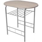 Argentbeige Et En Cs2430021 Bois D’appoint2 Table Chaises Métal Ensemble PwiZOkuTX