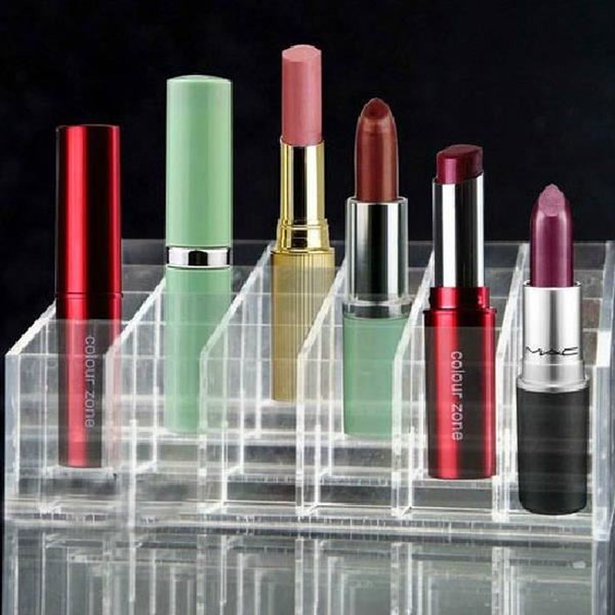 24 Compartiments En Acrylique Transparent Trousse De Maquillage