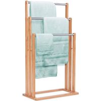 PORTE SERVIETTE Porte-serviette en bois de Bambou 3 Barres Salle d PORTE SERVIETTE Porte-serviette en bois de Bambou 3 Barres Salle d