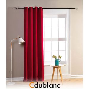 2 Rideaux occultant 140x260cm ROUGE. Ces rideaux sont en 100% polyester - HOMEROKK 2 Rideaux occultant 140x260cm ROUGE. Ces rideaux sont en 100% polyester - HOMEROKK