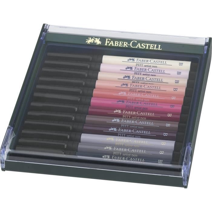 FABER-CASTELL Boîte de 12 feutres chair