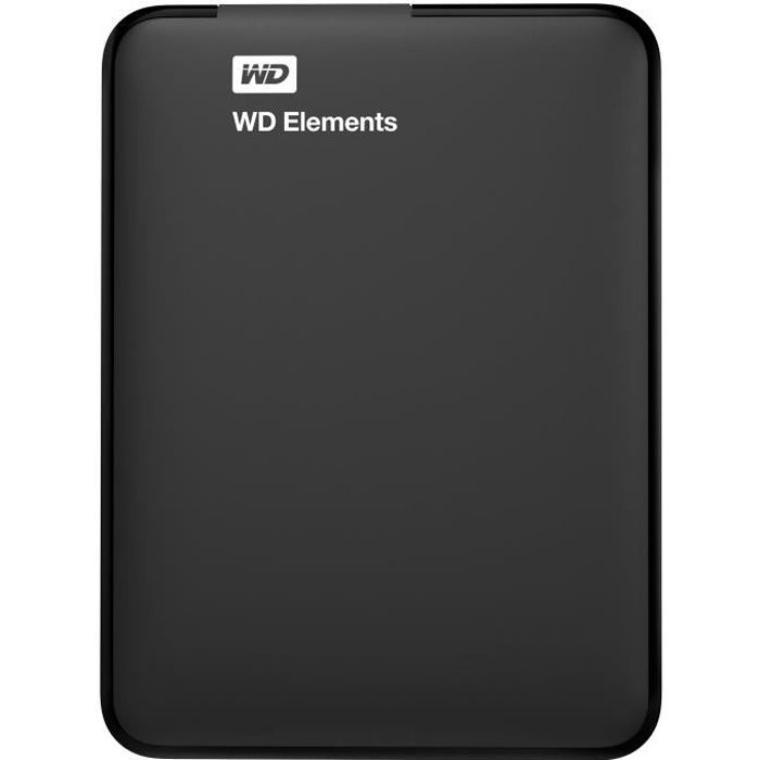 WD - Disque dur Externe - Elements Portable - 3To - USB 3.0 (WDBU6Y0030BBK-WESN)