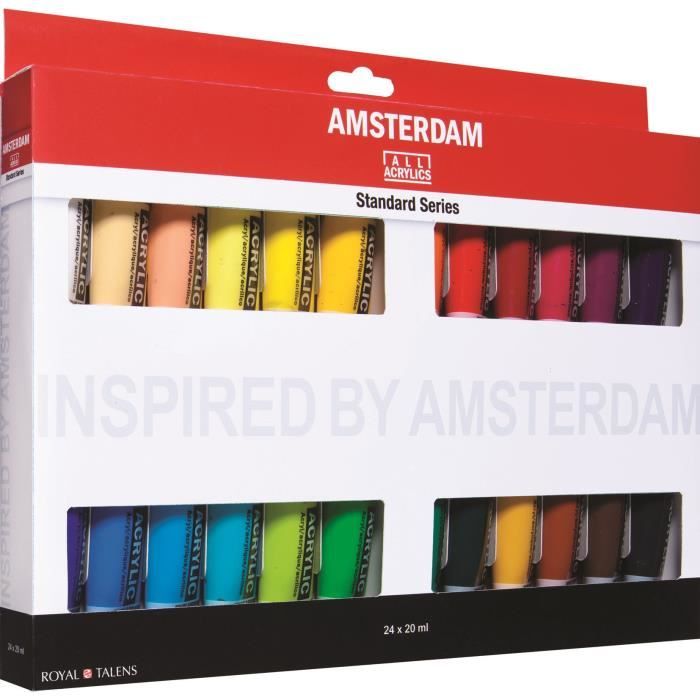 Amsterdam Acrylique Standard Set 24 Tubes 20 Ml Achat Vente