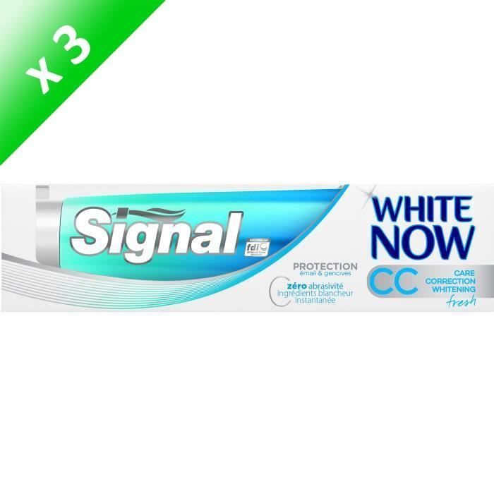SIGNAL Dentifrices White now Care correction - 75 ml - Lot de 3