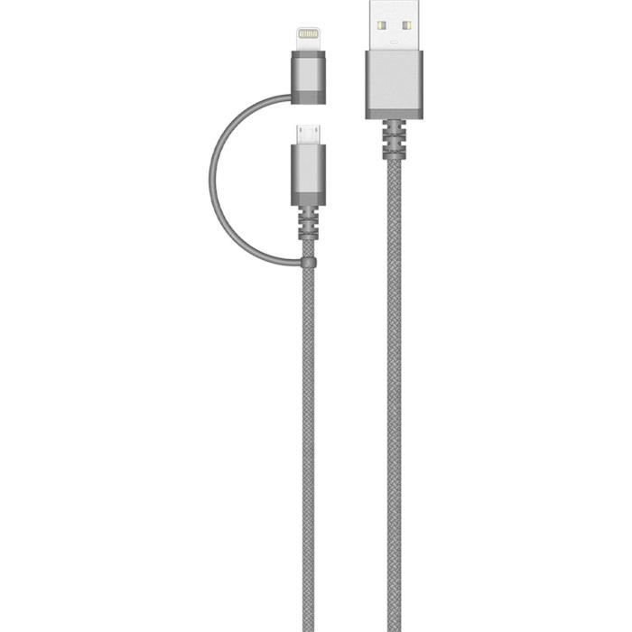 COLORBLOCK Câble 2m platinium - Silver