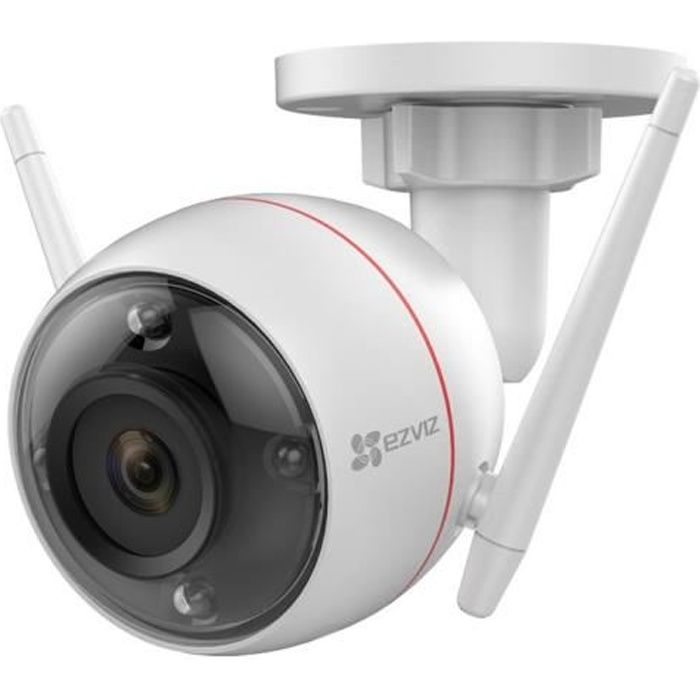 EZVIZ Caméra Wi-Fi 1080p à vision nocturne en couleur - C3W