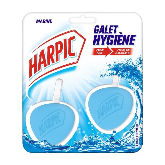 Blocs WC marine Harpic - les 2 galets de 40 g