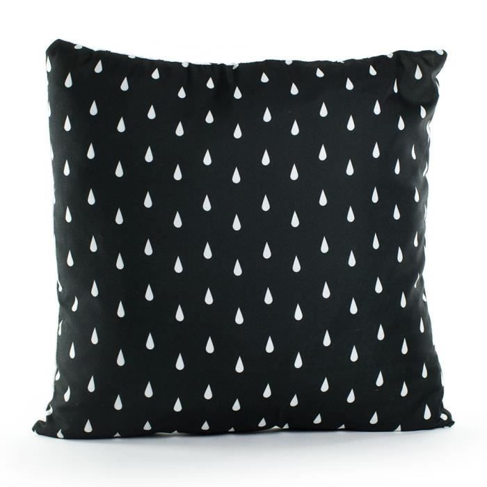 PAVILLON D'INTERIEUR Coussin DIDO 40x40 cm noir et blanc
