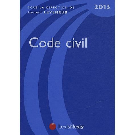 Code civil (edition 2013)   Achat / Vente livre Laurent Leveneur pas