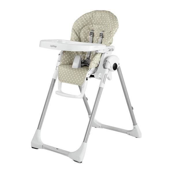 PEG PEREGO Chaise Haute Zero3 - Babydot Beige