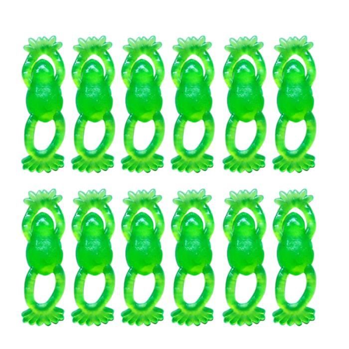 24pcs Délicate Catapulte Grenouille Vent Décompression Jouet Drôle Prank Enfants Jouets Pour Adultes Couleur Aléatoire