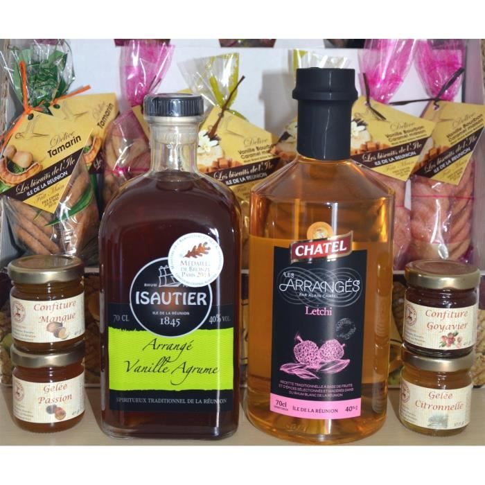 Coffret rhum arrangé Isautier Banane flambée - Achat ...