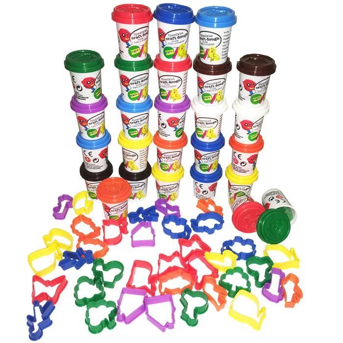 Plasticine Doh Accessoires Coupeurs Jouet Pate Pates Jeu Play Differentes Formes Modeles Tailles Pour Enfants Bebe