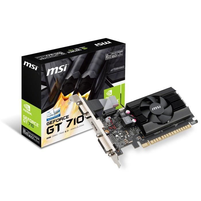 MSI Carte graphique Geforce GT710 GDDR3 - 2Go