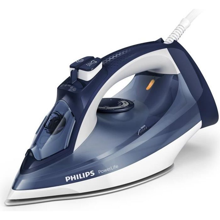 PHILIPS GC2994/27 Fer vapeur PowerLife - 2300W – Bleu foncé