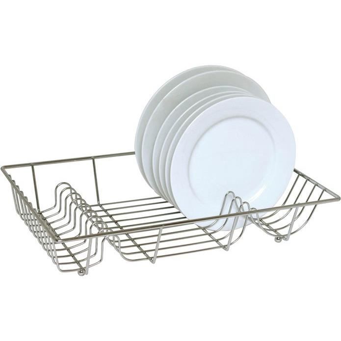 Egouttoir vaisselle plat 48x36x10cm - chromé