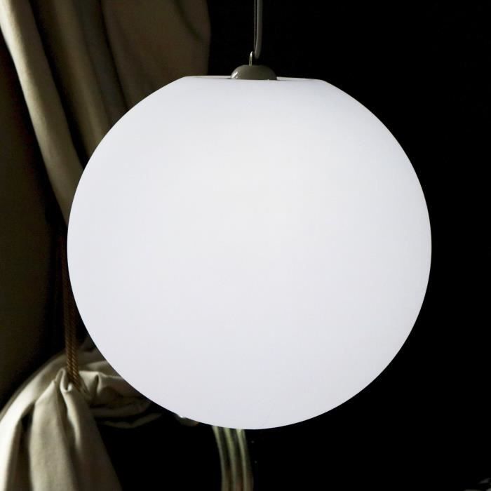 40cm luminaire suspension led moderne, lampe plafond salon, sphère
