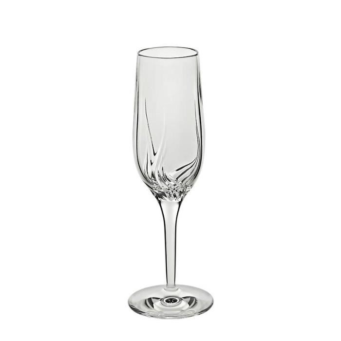 Flûtes à Champagne en cristal, Verre à champagne, Collection "FLAME