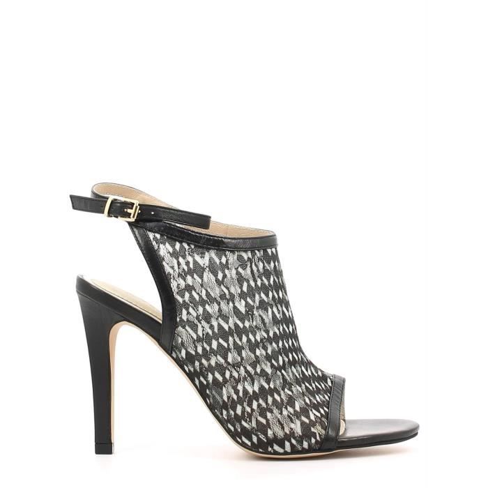 Femmes Hauts Achat Vente Sandales À Mule Cafe' Noir Talons A5LR3j4