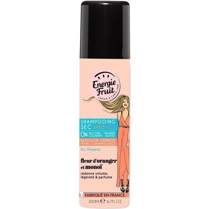 ENERGIE FRUIT Shampoing sec MONOï et Fleur d'Oranger - 200 ml