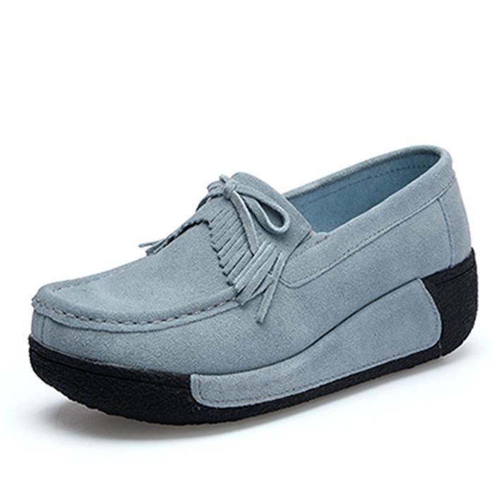 Femme Au Garde rouge Chaussure Qualité Léger Hiver Elégant Doux Loafers Moccasin Chaud Gris Classique jaune Confortable Moccasins bleu Meilleure rose Gland noir 0qYwp0d
