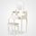 Coiffeuse Table de Maquillage Blanche avec Taboure