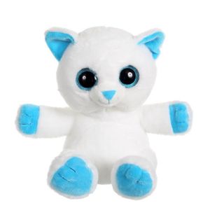 peluche chat bleu