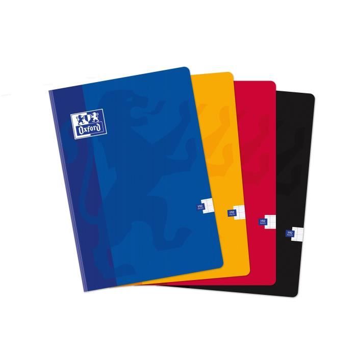 192 pages 21x29.7 cm BLEU   Achat / Vente CAHIER OXFORD Cahier 192