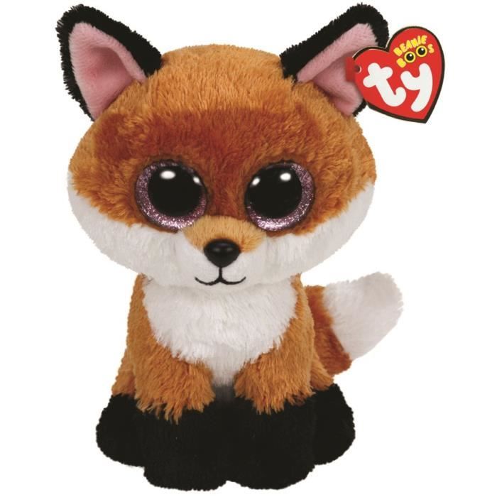 Darty Ty Peluche Renard Peluche Ty Beanie Boo's Slick Le Renard 42