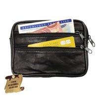 SAC BANANE Porte monnaie pochette cuir compact 3 fermetures, SAC BANANE Porte monnaie pochette cuir compact 3 fermetures,