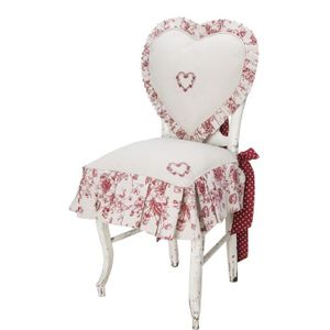 DEKOANDCO Petite housse de chaise Audalice
