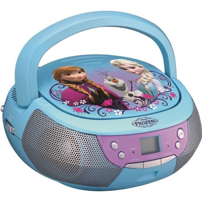 LA REINE DES NEIGES Boombox CD avec  Micro  et Entr e 