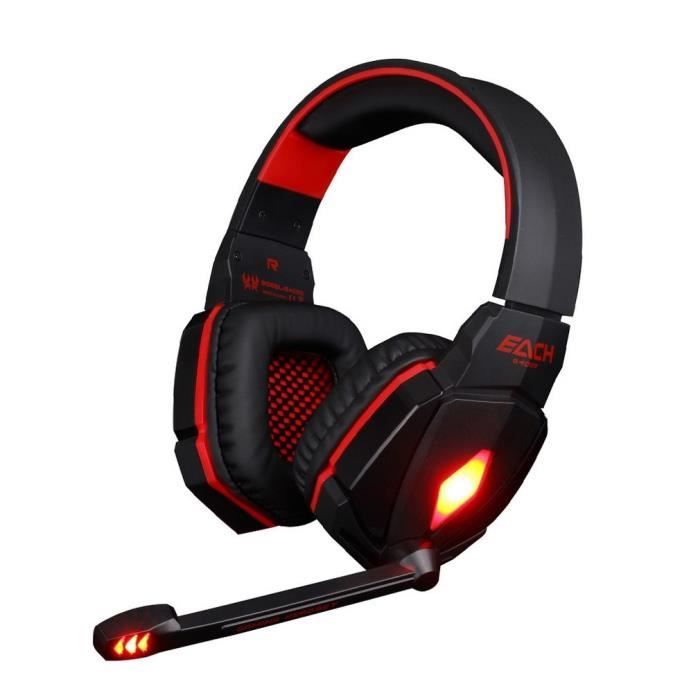 Casque Audio Avec Commande Filaire Usb 35mm Stéréo Et Micro G4000
