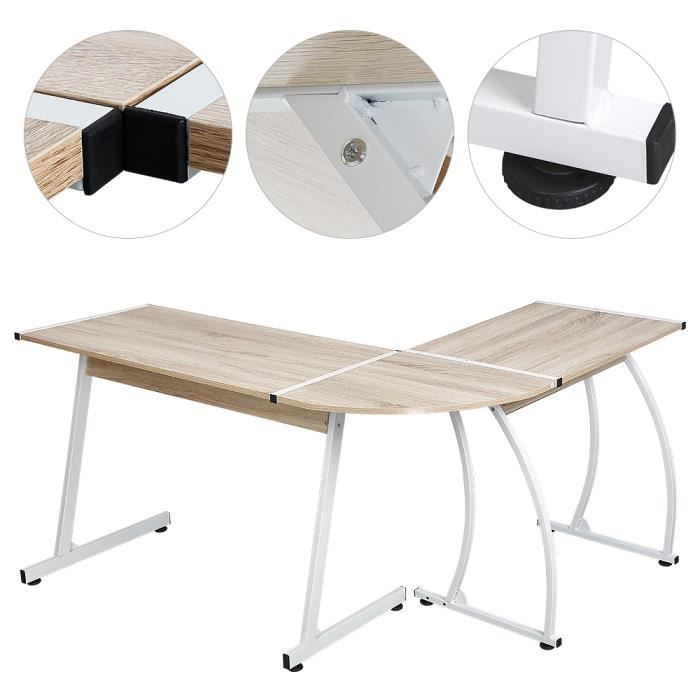 Bureau d’Angle d’Ordinateur Meuble de Bureau1