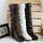 Bottes d'hiver de genou hautes de femmes Hautes ta