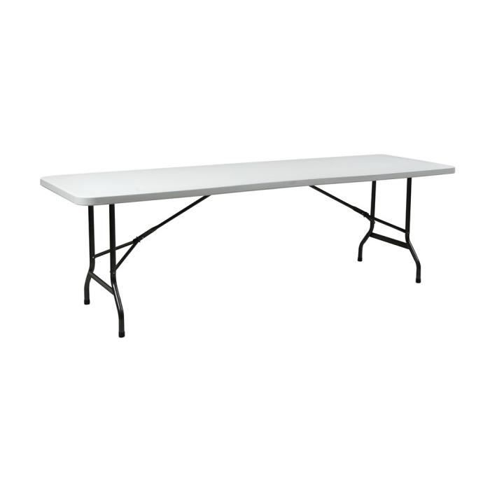 INNOV'AXE Table Pliante Camping - Rectangulaire - 240 Cm